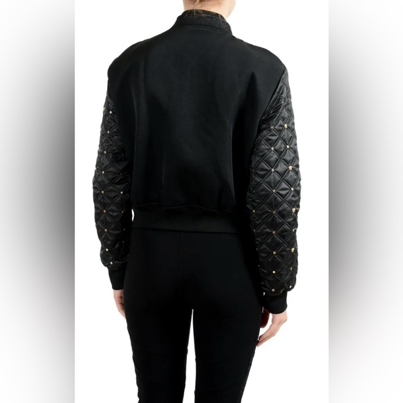 (Just purchased!) NWT Versace Women’s Medusa Studded Black Bomber Jacket - Picture 6 of 8